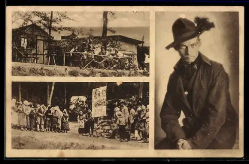 AK Vockenhausen, Freilicht-Aufführung des Schinnerhannes v. Wilhelm Reuter