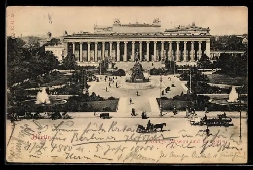 AK Berlin, Königl. Museum und Lustgarten