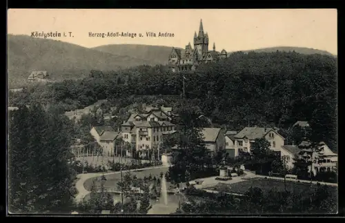 AK Königstein i. T., Herzog-Adolf-Anlage, Villa Andrea