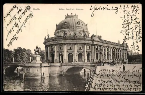 AK Berlin, Kaiser Friedrich-Museum, Brücke, Fluss