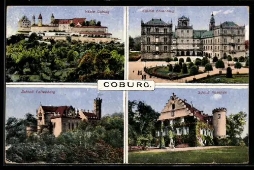 AK Coburg, Veste Coburg, Schloss Ehrenburg, Schloss Callenberg, Schloss Rosenau