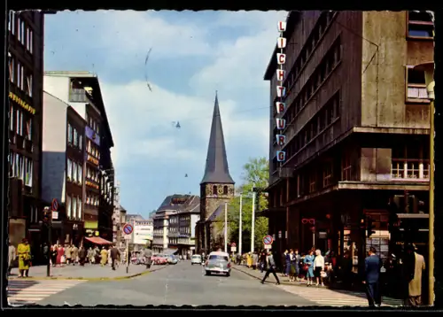 AK Essen, Kettwiger Strasse, Lichtburg, Marktkirche