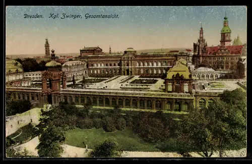 AK Dresden, Kgl. Zwinger, Gesamtansicht