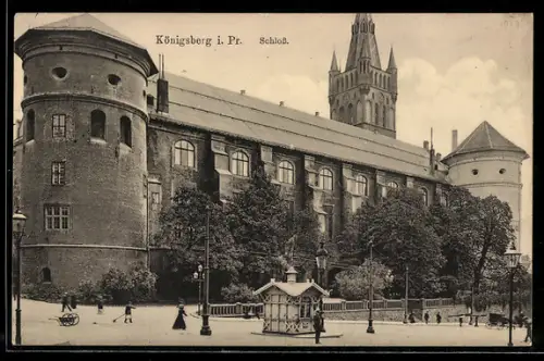 AK Königsberg, Blick auf das Schloss
