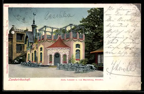 AK Dresden, Deutsche Bau-Ausstellung 1900, Landwirtschaft