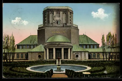 AK Leipzig, Internationale Baufach-Ausstellung 1913, Halle für Raumkunst