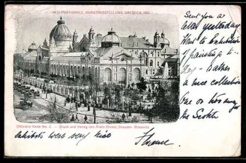 AK Dresden, Internationale Kunstausstellung 1901, Ausstellungsgebäude