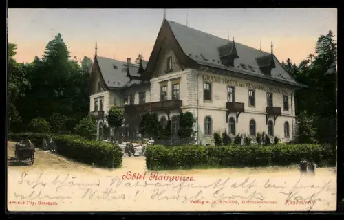 AK Rainwiese, Blick zum Hotel Rainwiese