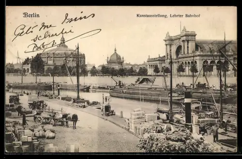 AK Berlin-Tiergarten, Kunstausstellung, Lehrter Bahnhof