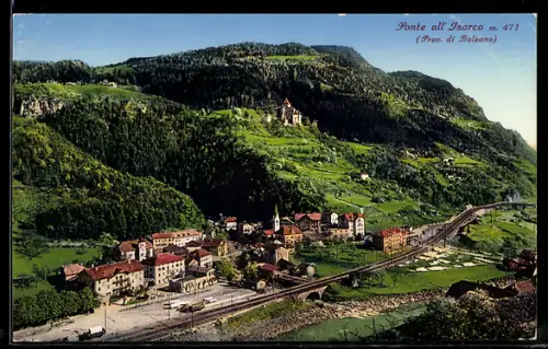 AK Waidbruck, Ponte all` Isarco, veduta generale