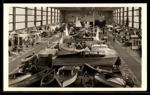 AK Berlin, Wassersport und Wochenende, Reisen, Camping, Wandern, Ausstellung 1957