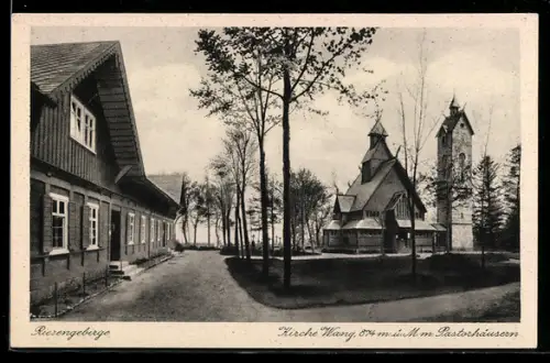 AK Brückenberg, Kirche Wang mit Pastorhäusern