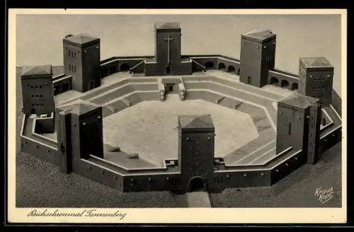 AK Hohenstein, Model des Reichsehrenmal Tannenberg