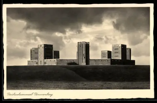 AK Hohenstein, Reichsehrenmal Tannenberg, Abendstimmung