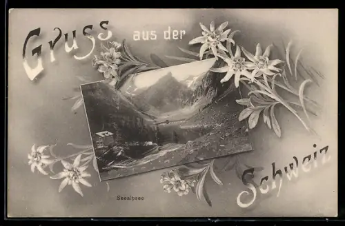Passepartout-AK Seealpsee, Idylle am Seealpsee