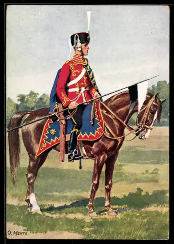 Künstler-AK O. Merte: Leib-Garde-Husaren-Regiment