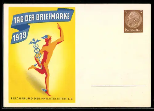 AK Tag der Briefmarke 1939, Reichsbund der Philatelisten e.V., Sonderstempel