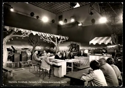 AK Berlin, Deutsche Rundfunk- Fernseh- und Phono-Ausstellung, Proben Zum Blauen Bock