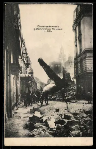 AK Lille, Einreissen eines gefährdeten Hauses