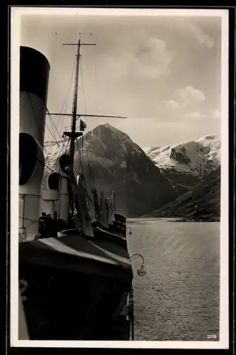 AK Norwegen, Dampfer im Sognefjord