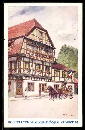 Künstler-AK Obernai, Hostellerie du Clos St. Odile