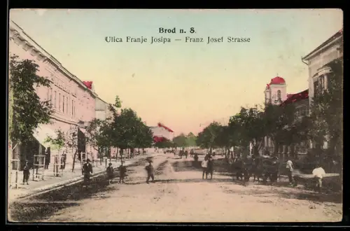 AK Brod n. S., Ulica Franje Josipa