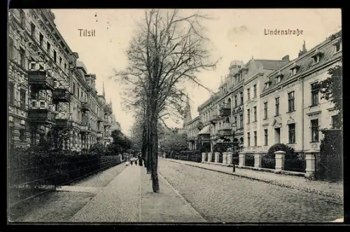 AK Tilsit, Blick in die Lindenstrasse