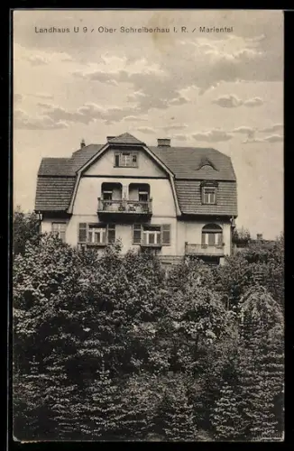 AK Ober-Schreiberhau i. R., Ansicht vom Landhaus