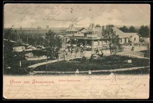 AK Königsberg, Restaurant Fürstenteich, Inhaber Brettschneider