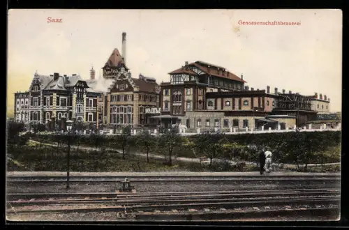 AK Saaz, Ansicht der Genossenschaftsbrauerei