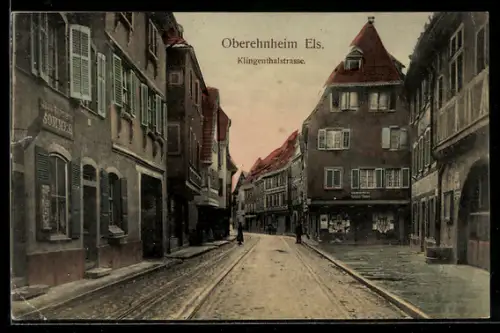 AK Oberehnheim /Els., Blick in die Klingenthalstrasse