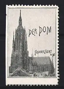 Reklamemarke Frankfurt a. M., Der Dom, Kathedrale