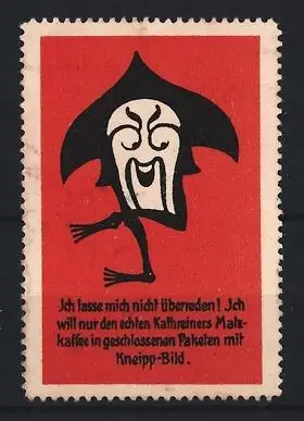 Reklamemarke Kathreiners Malzkaffee, Kneipp-Bild