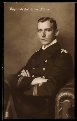 AK Kapitänleutnant Hellmuth von Mücke, Führer vom Ladungszug des Kreuzers Emden