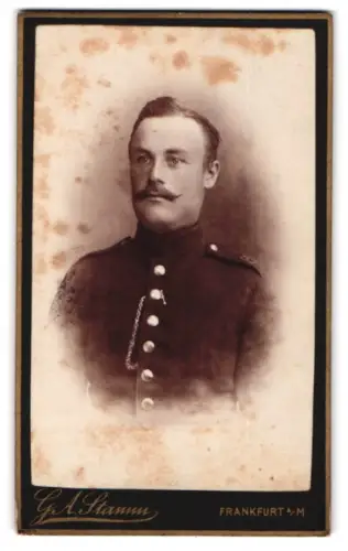 Fotografie G. A. Stamm, Frankfurt a. M., Brückhofstrasse 9, Soldat vom Regiment Nr. 81 in Uniform