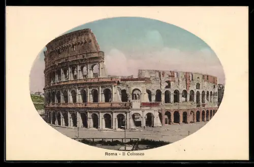 AK Roma, Il Colosseo, Colosseum im Rahmen