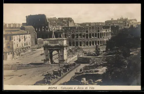 AK Roma, Colosseo e Arco di Tito