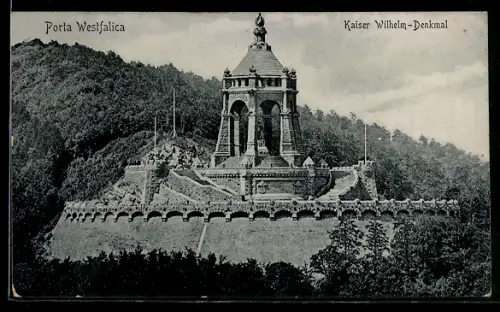 AK Porta Westfalica, Kaiser Wilhelm-Denkmal