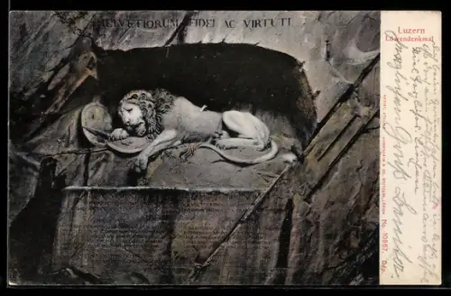 AK Luzern, Löwendenkmal
