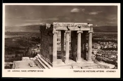 AK Athènes, Temple de Victoire Aptère