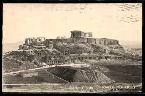 AK Athen, Acropolis from Philopappos hill