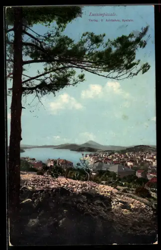 AK Lussinpiccolo, Blick auf Stadt und Bucht