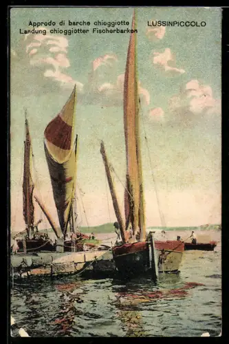 AK Lussinpiccolo, Approdo di barche chioggiotte