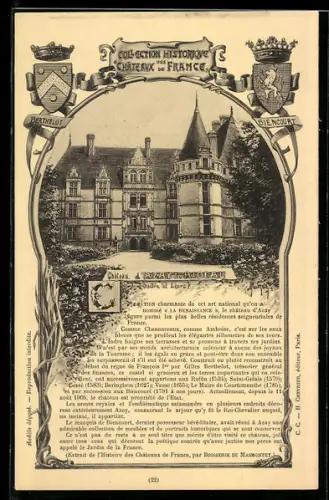 AK Azay-le-Rideau, Château d`Azay-le-Rideau