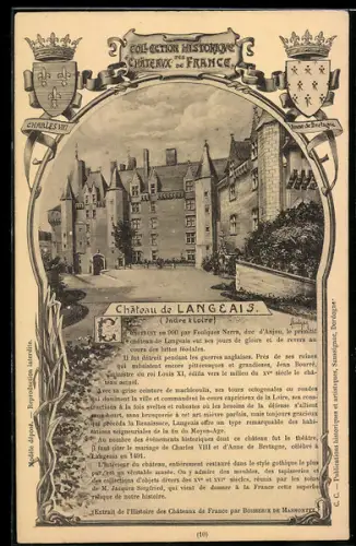 AK Langeais, Ansicht des Schlosses