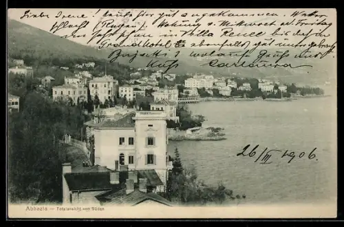 AK Abbazia, Totalansicht von Süden