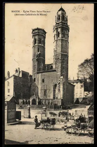 AK Macon, Eglise Vieux Saint-Vincent, Ancienne Cathédrale de Macon