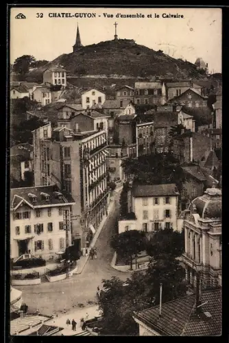 AK Chatel-Guyon, Vue d`ensemble et le Calvaire