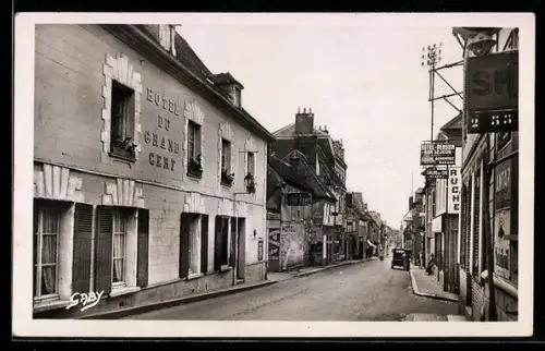 AK Nonancourt /Eure, Hotel du Grand Cerf, Grande Rue