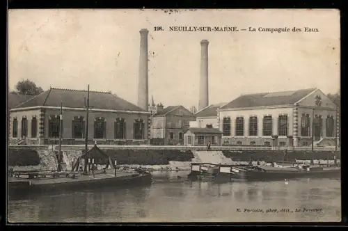 AK Neuilly-sur-Marne, La Compagnie des Eaux